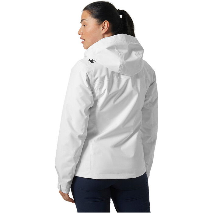 2024 Helly Hansen Womens Crew Hooded Midlayer Sailing Jacket 2.0 34447 - White